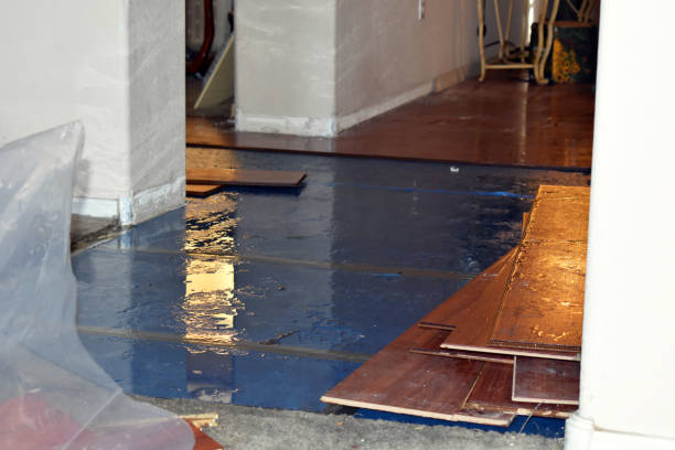 Professional Flood Damage Repair technician working in Oxford, ME